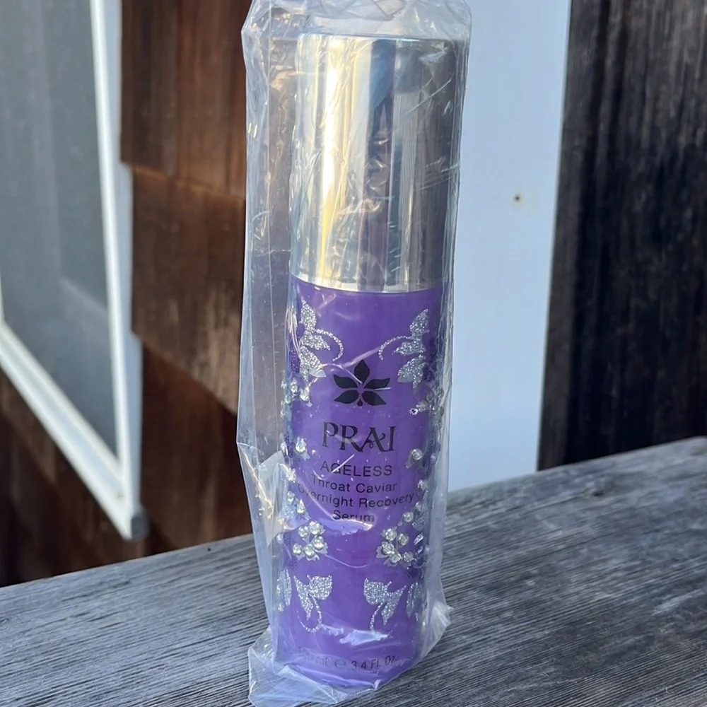 NWT Prai Ageless Throat Caviar Overnight Recovery Serum New Factory Sealed 3.4oz